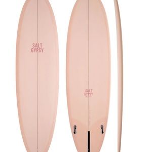 Salt gypsy. Mid tide surfboard. 6.8 ft. Blush color.